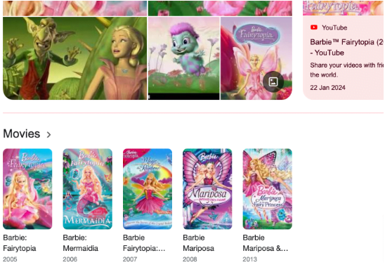 Barbie Fairytopia Movies in Order

