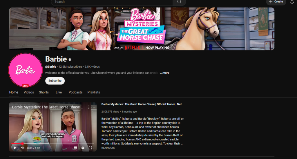 Official Barbie YouTube Channel